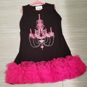 NEW little girls tulle and rhinestone dress